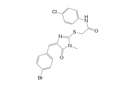 2-{[(4E)-4-(4-bromobenzylidene)-1-methyl-5-oxo-4,5-dihydro-1H-imidazol-2-yl]sulfanyl}-N-(4-chlorophenyl)acetamide