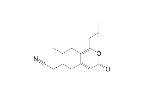 4-(3-Cyanopropyl)-5,6-dipropyl-2H-pyran-2-one