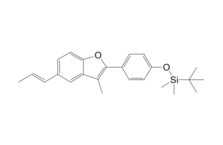 tert-Butyl-dimethyl-[4-[3-methyl-5-[(E)-prop-1-enyl]-1-benzofuran-2-yl]phenoxy]silane
