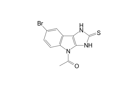 1-(7-bromanyl-2-sulfanylidene-1,3-dihydroimidazo[4,5-b]indol-4-yl)ethanone