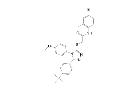N-(4-bromo-2-methylphenyl)-2-{[5-(4-tert-butylphenyl)-4-(4-methoxyphenyl)-4H-1,2,4-triazol-3-yl]sulfanyl}acetamide