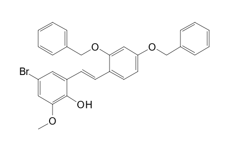 2-(2,4-Dibenzyloxystyryl)-4-bromo-6-methoxyphenol