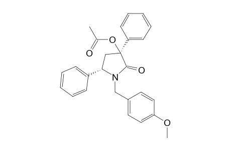 [(3S,5S)-1-[(4-methoxyphenyl)methyl]-2-oxo-3,5-diphenyl-pyrrolidin-3-yl] acetate