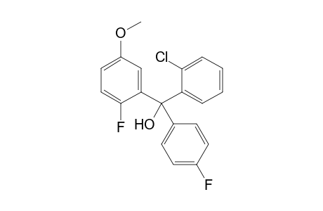 [(2'-Chlorophenyl)(4"-fluorophenyl)(2-fluoro-5-methoxyphenyl)]-methanol