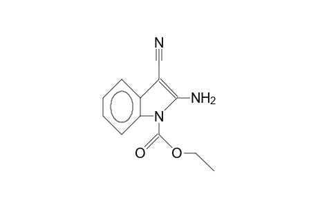2-Amino-3-cyano-1-ethoxycarbonyl-indole
