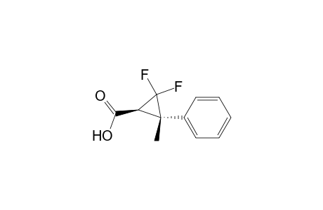 Cyclopropanecarboxylic acid, 2,2-difluoro-3-methyl-3-phenyl-, trans-