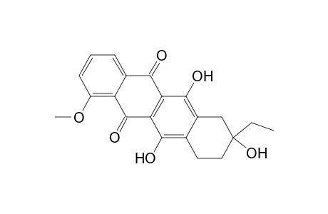 5,12-Naphthacenedione, 8-ethyl-7,8,9,10-tetrahydro-6,8,11-trihydroxy-1-methoxy-, (.+-.)-