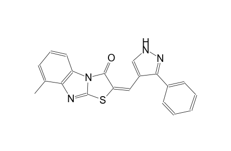thiazolo[3,2-a]benzimidazol-3(2H)-one, 8-methyl-2-[(3-phenyl-1H-pyrazol-4-yl)methylene]-, (2E)-
