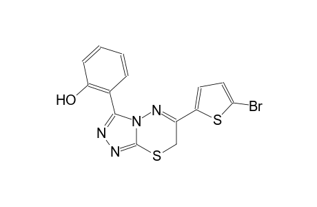 2-[6-(5-bromo-2-thienyl)-7H-[1,2,4]triazolo[3,4-b][1,3,4]thiadiazin-3-yl]phenol