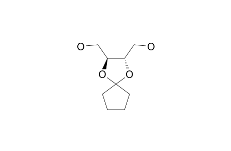(2R,3R)-(3-HYDROXYMETHYL-1,4-DIOXA-SPIRO-[4.4]-NON-2-YL)-METHANOL