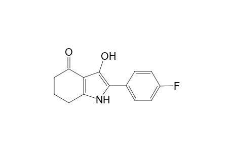 4H-Indol-4-one, 2-(4-fluorophenyl)-1,5,6,7-tetrahydro-3-hydroxy-