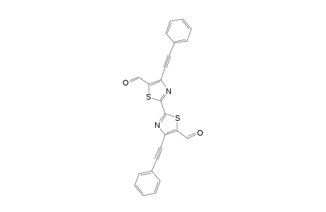 2-[5-formyl-4-(2-phenylethynyl)-1,3-thiazol-2-yl]-4-(2-phenylethynyl)-1,3-thiazole-5-carbaldehyde