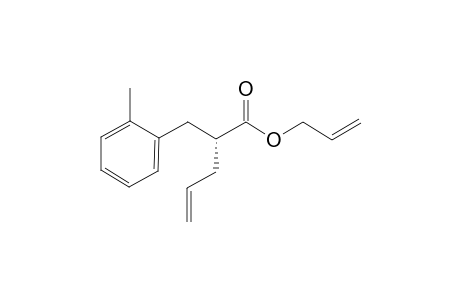 (-)-(R)-Allyl 2-allyl-3-(2-methylphenyl)propionate