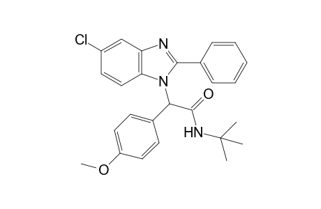 N-(tert-Butyl)-2-(5-chloro-2-phenyl-1H-benzimidazol-1-yl)-2-(4-methoxyphenyl)acetamide