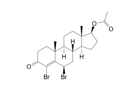 4,6-BETA-DIBROMO-17-BETA-ACETOXYANDROST-4-EN-3-ONE