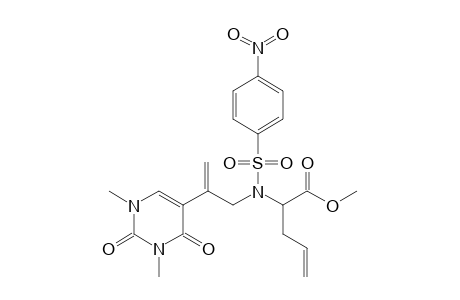 Methyl 2-{[2-(1,3-dimethyl-2,4-dioxo-1,2,3,4-tetrahydropyrimidine-5-yl)prop-2-enyl][(4-nitrophenylsulfonyl)]amino}pent-4-enoate