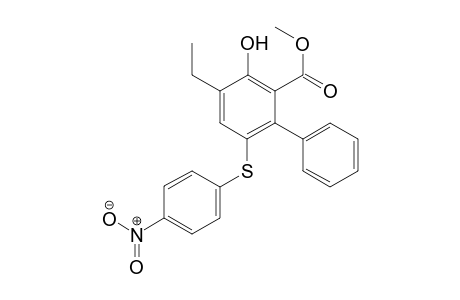 Methyl 4-Ethyl-3-hydroxy-6-[(4-nitrophenyl)sulfanyl]-1-1'-biphenyl-2-carboxylate