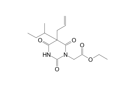 5-allyl-5-sec-butylhexahydro-2,4,6-trioxo-1-pyrlmidineacetic acid, ethyl ester