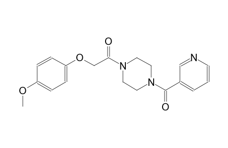piperazine, 1-[(4-methoxyphenoxy)acetyl]-4-(3-pyridinylcarbonyl)-