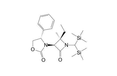 (3S,4R)-1-[Bis(trimethylsilyl)methyl]-4-ethyl-4-methyl-3-[(4S)-2-oxo-4-phenyloxazolidin-3-yl]azetidin-2-one