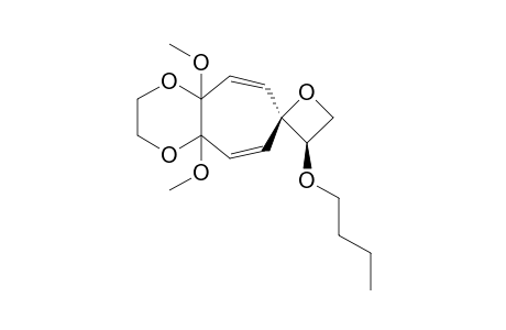 trans-2,3,4a,9a-tetrahydro-4a,9a-dimethoxy-3'-butoxyspiro(cyclohepta(1,4)dioxine-7,2'-oxetane)