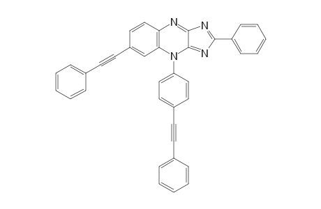 2-Phenyl-4-(4-phenylethynylphenyl)-6-phenylethynyl-4H-imidazo[4,5-b]quinoxaline