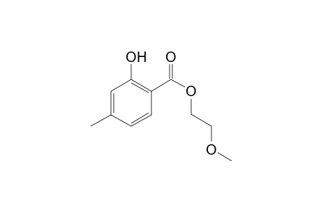 2-Hydroxy-4-methylbenzoic Acid 2-Methoxyethyl Ester