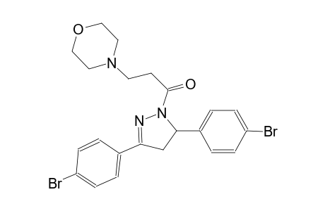 4-{3-[3,5-bis(4-bromophenyl)-4,5-dihydro-1H-pyrazol-1-yl]-3-oxopropyl}morpholine