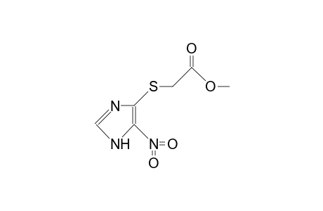 4(5)-(<Methoxycarbonyl>methyl)thio-5(4)-nitro-imidazole