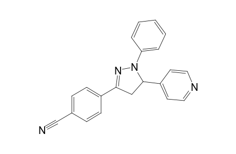 4-(2-phenyl-3-pyridin-4-yl-3,4-dihydropyrazol-5-yl)benzenecarbonitrile