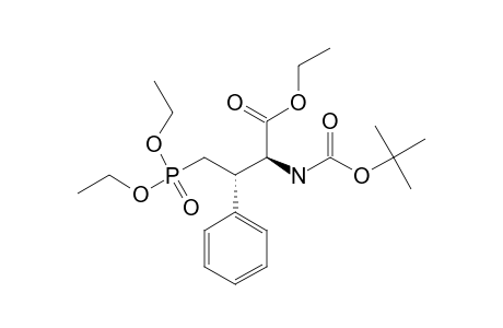 ETHYL-(2R,3S)-2-TERT.-BUTOXYCARBONYLAMINO-4-(DIETHOXYPHOSPHORYL)-3-PHENYLBUTANOATE