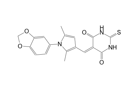 5-{[1-(1,3-benzodioxol-5-yl)-2,5-dimethyl-1H-pyrrol-3-yl]methylene}-2-thioxodihydro-4,6(1H,5H)-pyrimidinedione