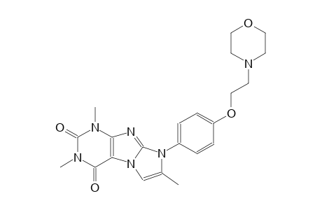 1H-imidazo[2,1-f]purine-2,4(3H,8H)-dione, 1,3,7-trimethyl-8-[4-[2-(4-morpholinyl)ethoxy]phenyl]-