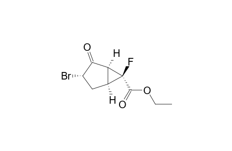 (1S,3S,5S,6S)-3-bromo-6-fluoro-4-keto-bicyclo[3.1.0]hexane-6-carboxylic acid ethyl ester