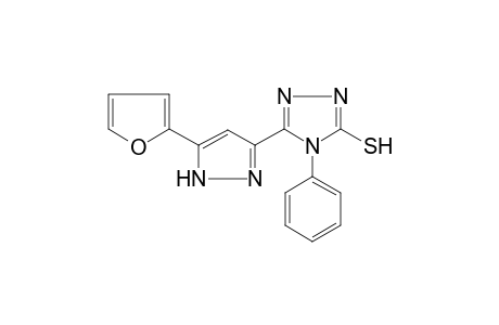 5-(5-Furan-2-yl-1H-pyrazol-3-yl)-4-phenyl-4H-[1,2,4]triazole-3-thiol