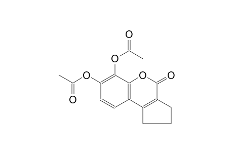 6-(acetyloxy)-4-oxo-1,2,3,4-tetrahydrocyclopenta[c]chromen-7-yl acetate