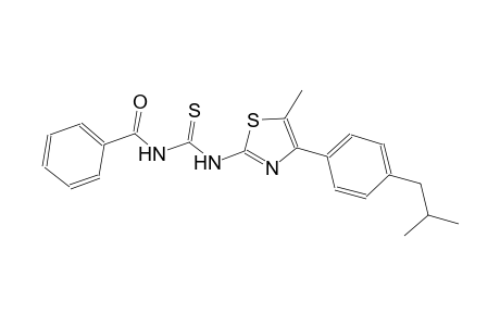 N-benzoyl-N'-[4-(4-isobutylphenyl)-5-methyl-1,3-thiazol-2-yl]thiourea