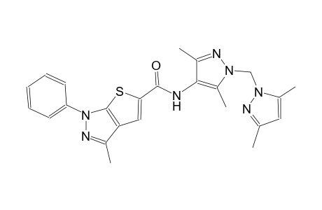 1H-thieno[2,3-c]pyrazole-5-carboxamide, N-[1-[(3,5-dimethyl-1H-pyrazol-1-yl)methyl]-3,5-dimethyl-1H-pyrazol-4-yl]-3-methyl-1-phenyl-