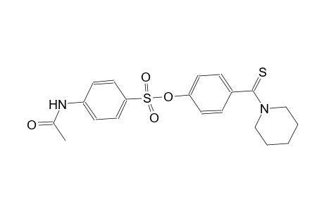 4-(1-piperidinylcarbothioyl)phenyl 4-(acetylamino)benzenesulfonate