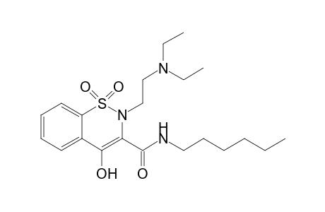 2-[2'-(N,N-Diethylamino)ethyl]-4-hydroxy-1,2-benzothiazine-3-(N-hexyl)carboxamide - 1,1-dioxide