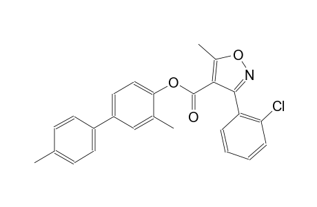 4-isoxazolecarboxylic acid, 3-(2-chlorophenyl)-5-methyl-, 3,4'-dimethyl[1,1'-biphenyl]-4-yl ester