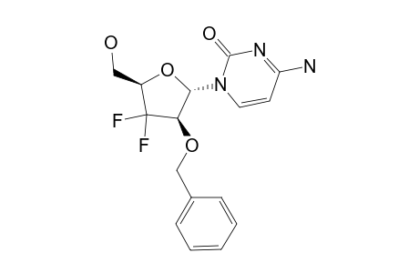 N-(1)-(2-O-BENZYL-3-DEOXY-3,3-DIFLUORO-ALPHA-D-ARABINOFURANOSYL)-CYTOSINE