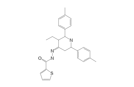 3-ETHYL-2,6-BIS-(PARA-METHYLPHENYL)-PIPERIDIN-4-ONE-2-THIENOYL-HYDRAZONE