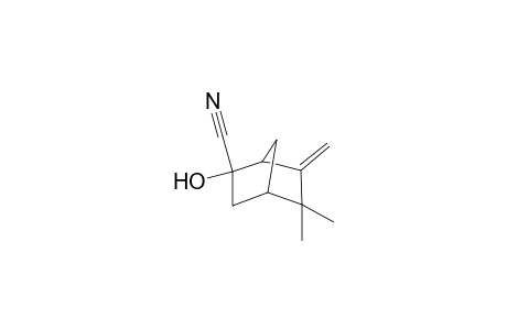 Bicyclo[2.2.1]heptane-2-carbonitrile, 2-hydroxy-5,5-dimethyl-6-methylene-, endo-