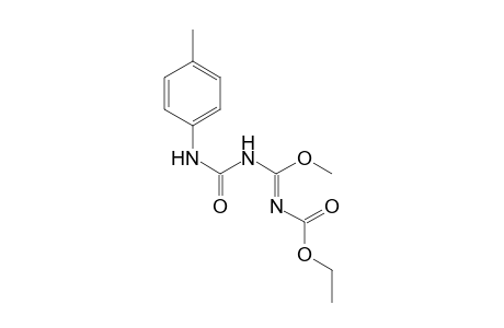 Carbamic acid, [methoxy[[[(4-methylphenyl)amino]carbonyl]amino]-methylene]-,ethyl ester