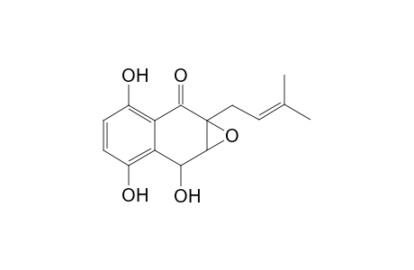 1a-(3-methylbut-2-enyl)-3,6,7-tris(oxidanyl)-7,7a-dihydronaphtho[2,3-b]oxiren-2-one
