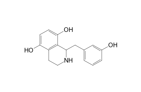 1,2,3,4-tetrahydro-5,8-dihydroxy-1-(3-hydroxybenzyl)-isoquinoline
