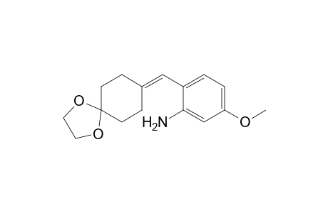 2-(1,4-dioxaspiro[4.5]decan-8-ylidenemethyl)-5-methoxy-aniline