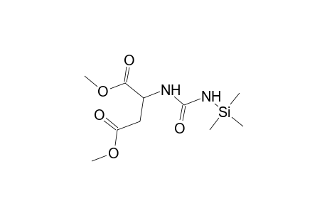 Butanedioic acid, 2-[[[(trimethylsilyl)amino]carbonyl]amino]-, dimethyl ester