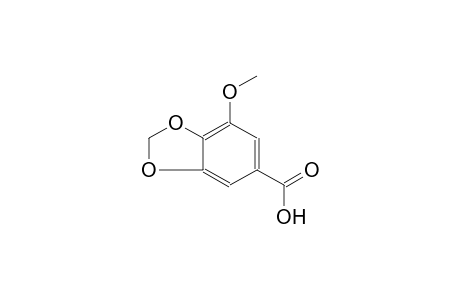 1,3-benzodioxole-5-carboxylic acid, 7-methoxy-
